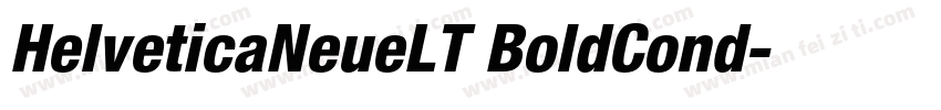 HelveticaNeueLT BoldCond字体转换